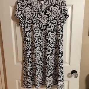 MSK Black and White Dress Women’s Size Large